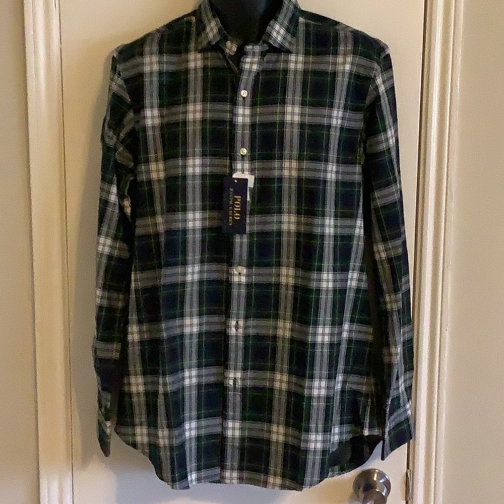 Polo Ralph Lauren Men's Plaid Spread Collar Shirt